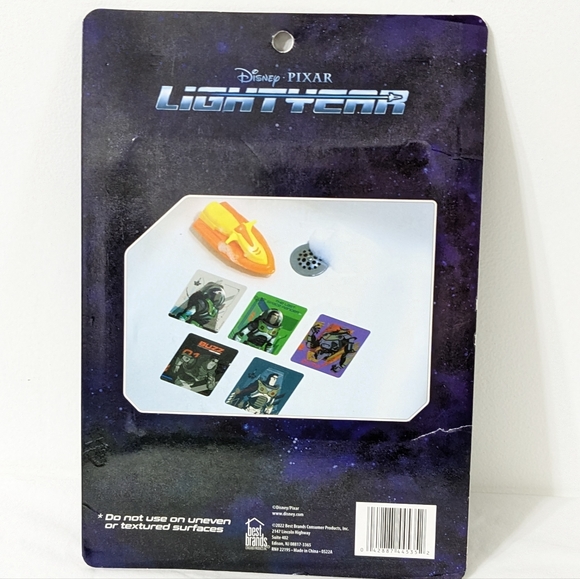 Disney Pixar Buzz Lightyear Bath Tub Treads, Set of 5, NEW - Picture 2 of 4